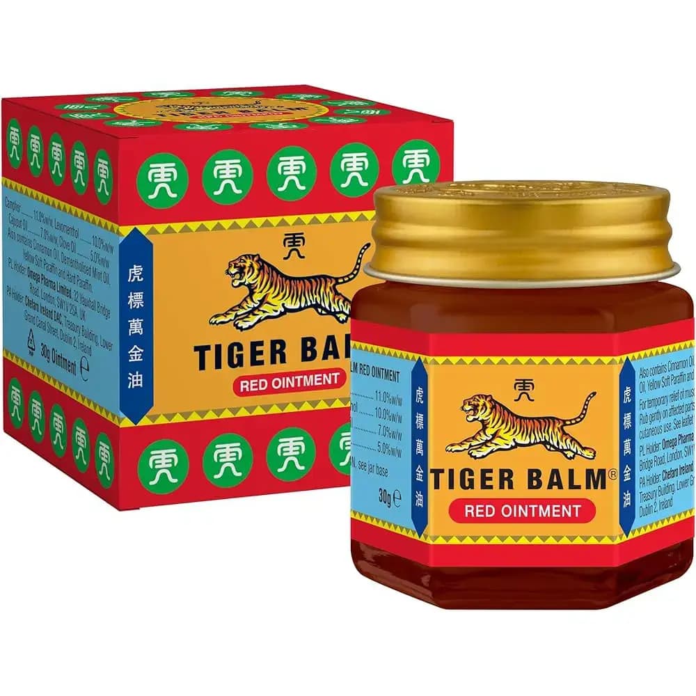 پماد تایگر بالم قرمز اصل ۳۰ گرمی Tiger Balm Red Ointment — تصویر ۲