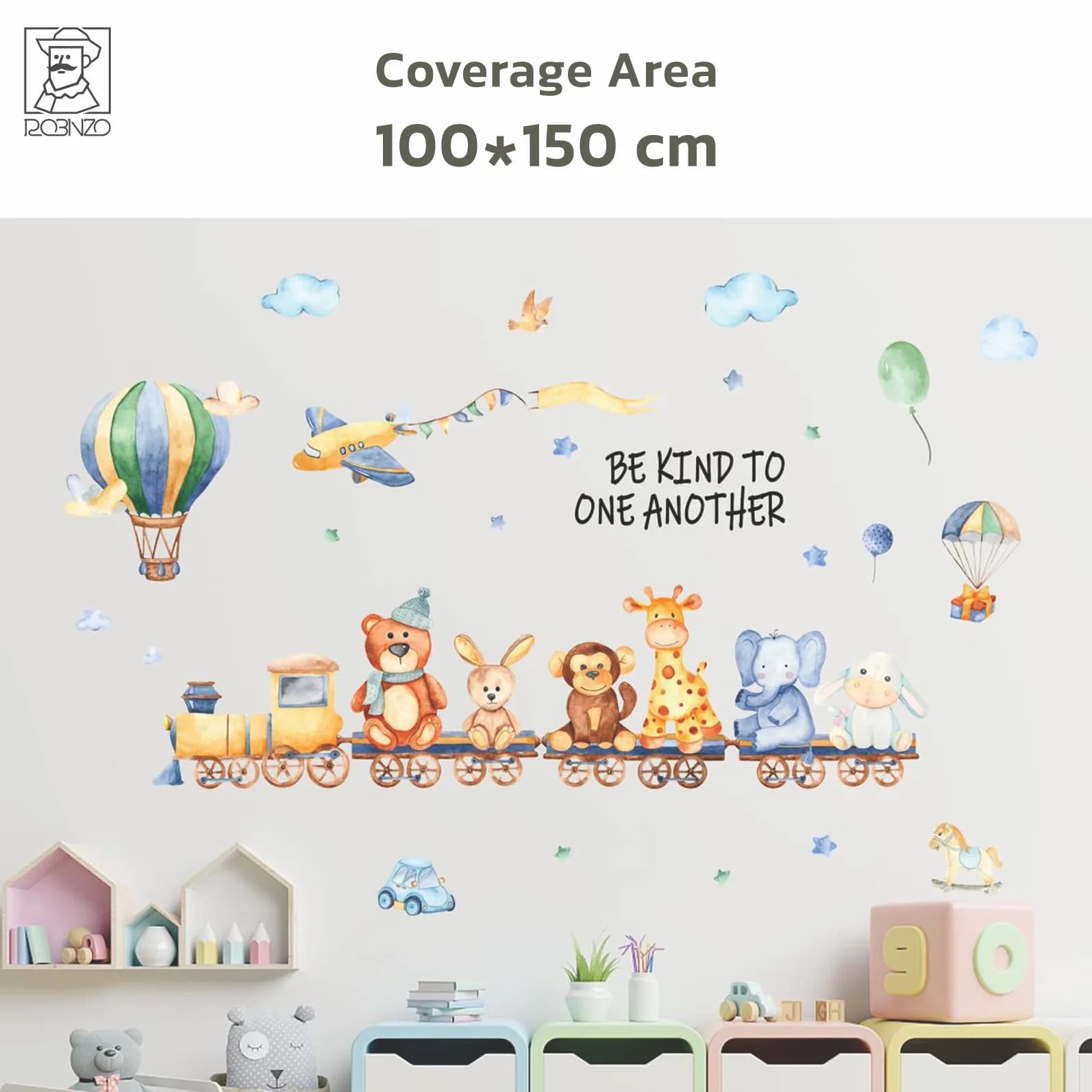 استیکر اتاق کودک روبینزو مدل STR-110 — تصویر ۱۱