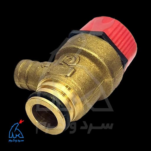 شیر اطمینان برنجی فیتینگی – نواسفر novasfer 4007 — تصویر ۹