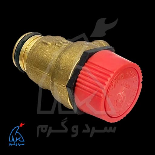 شیر اطمینان برنجی فیتینگی – نواسفر novasfer 4007 — تصویر ۸