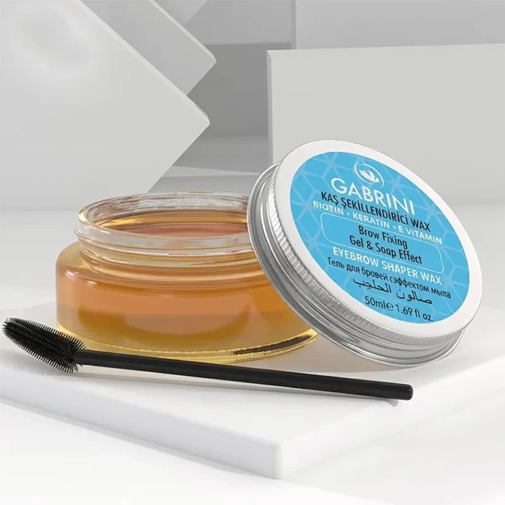 صابون ابرو گابرینی مدل کاسه ای GABRINI Brow Fixing Gel & Soap Effect — تصویر ۴