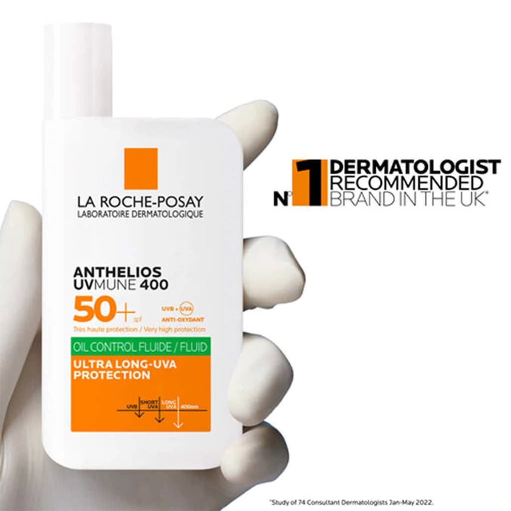 ضد آفتاب پوست چرب بی رنگ لاروش پوزای La Roche-Posay Anthelios UVMune 400 Oil Control — تصویر ۴