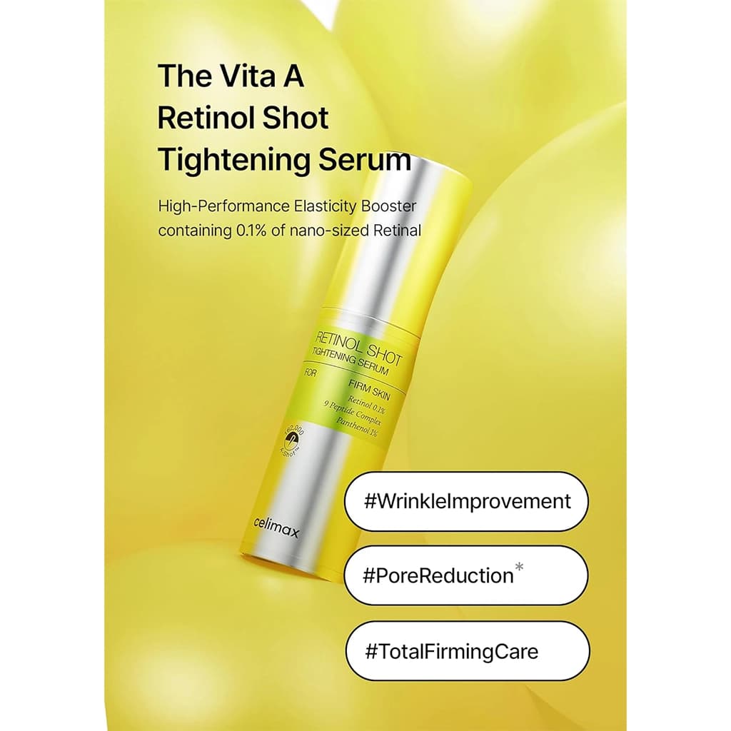 سرم رتینول 0.1 درصد سلیمکس Celimax Retinol Shot Tightening Serum — تصویر ۱۲