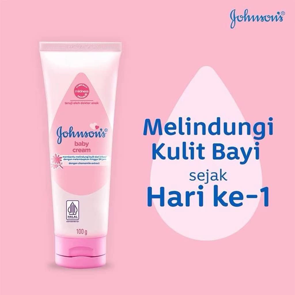 کرم کودک جانسون مدل Baby Cream مرطوبکننده ملایم مناسب پوست حساس — تصویر ۳