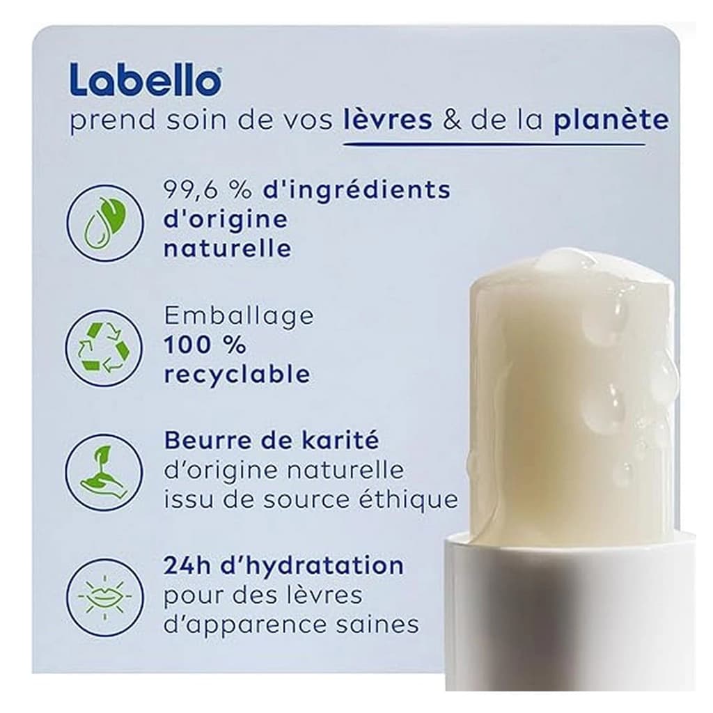 بالم لب لبلو مدل Hydro Care SPF15 | آبرسان لب با رطوبت ۲۴ ساعته و روغنهای طبیعی — تصویر ۴