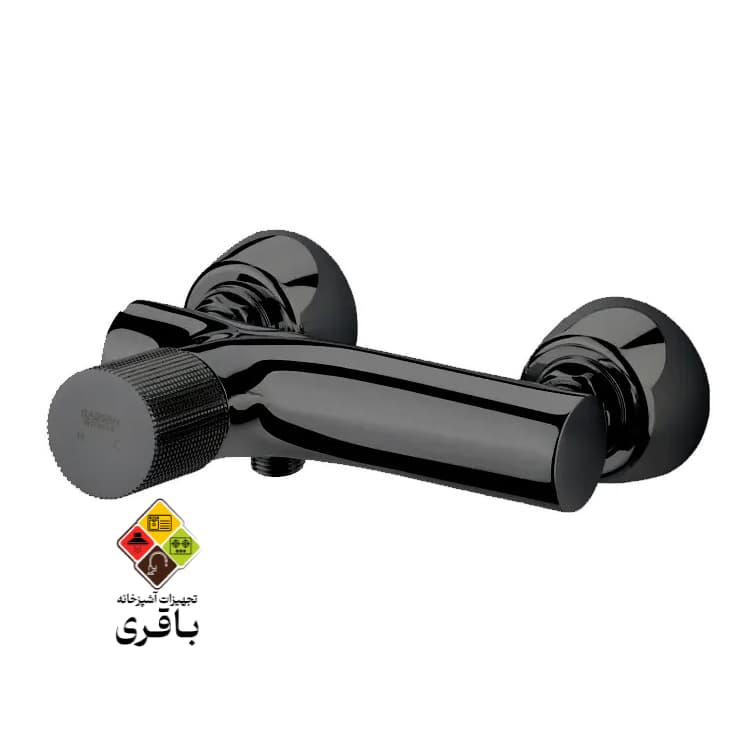 شیر توالت مدل رناتا پلاس مشکی راسان — تصویر ۴