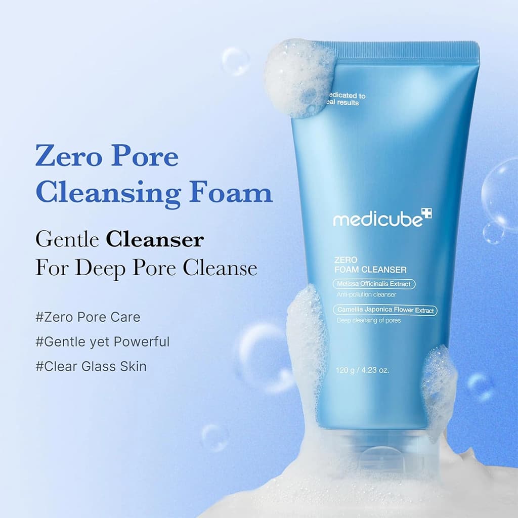 فوم شوینده صورت مدیکیوب MediCube Zero Foam Cleanser | پاکسازی عمیق منافذ و ضد آلودگی — تصویر ۷