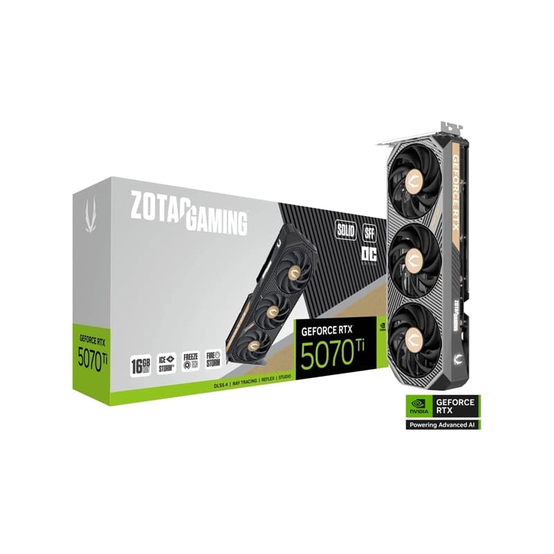 کارت گرافیک زوتاک GAMING GeForce RTX5070 Ti SOLID SFF OC 16GB GDDR7 — تصویر ۲