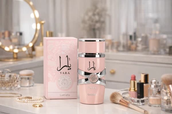 عطر ادکلن عربی یارا صورتی (ادوپرفیوم) برند لطافه 100 میل — تصویر ۴