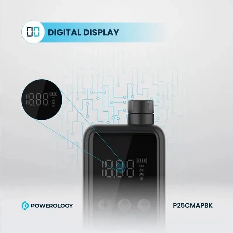 کمپرسور باد پاورولوژی مدل P25CMAPBK با منبع تغذیه باتری — تصویر ۱۲