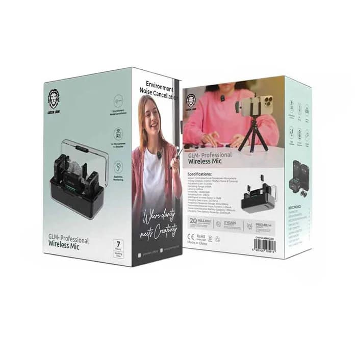 میکروفن وایرلس گرین لاین مدل Green lion GNPGLMMIC GLM professional mic — تصویر ۷