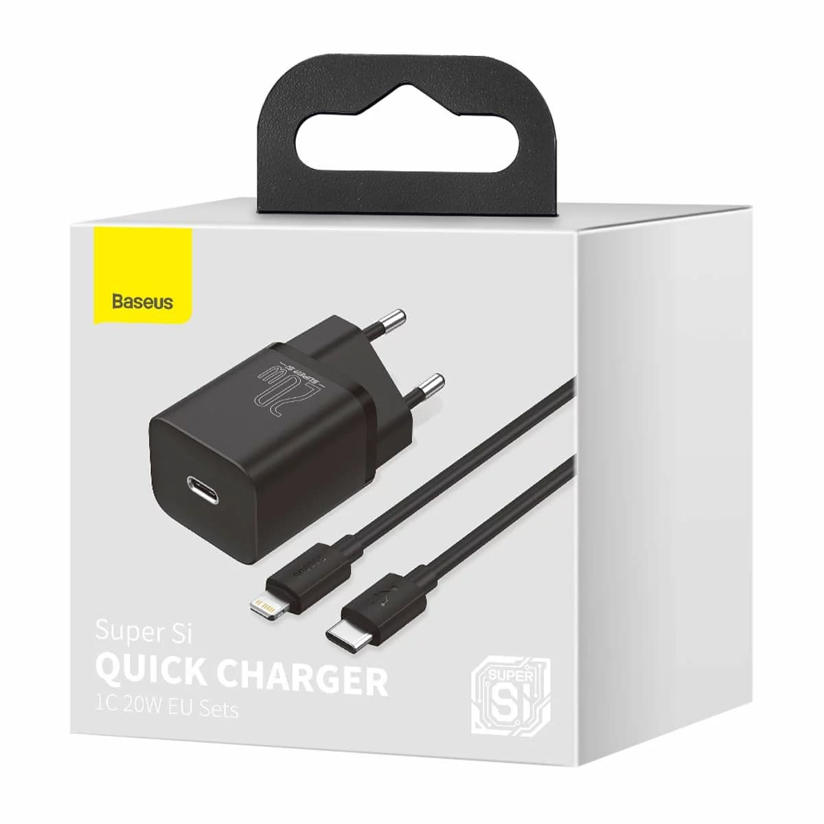 شارژر دیواری بیسوس مدل Super Si 20W به همراه کابل تبدیل لایتنینگ — تصویر ۸