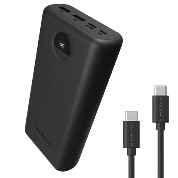 پاوربانک پاورولوژی مدل PPBCHA07 ظرفیت 30000 میلی آمپر ساعت به همراه کابل USB-C — تصویر ۱۰