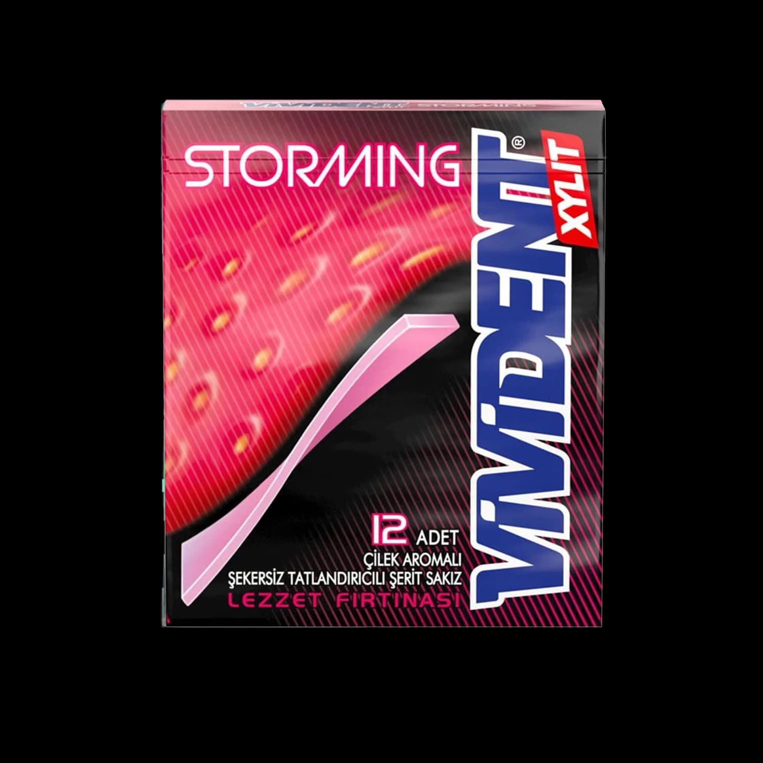 آدامس ویویدنت استورمینگ توت فرنگی Vivident strawberry storming gum — تصویر ۳