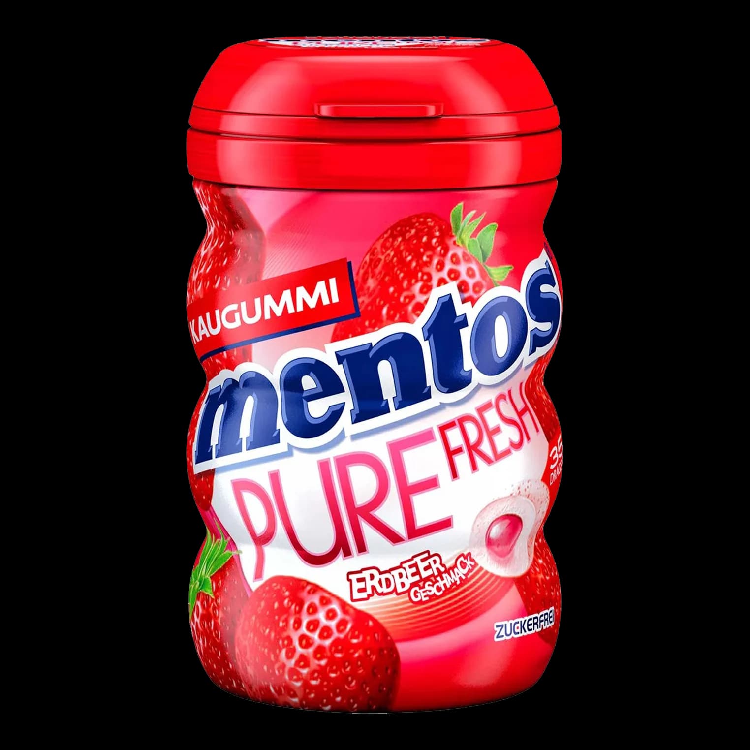 قوطی آدامس منتوس مغزدار توت فرنگی Mentos strawberry pure fresh gum — تصویر ۲