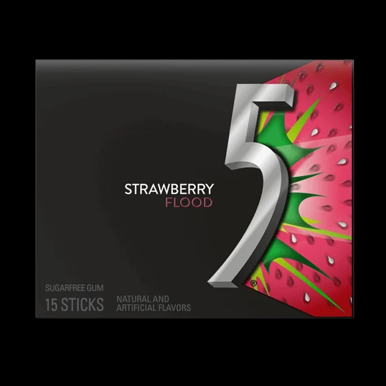 آدامس فایو توت فرنگی Five strawberry flood gum — تصویر ۲