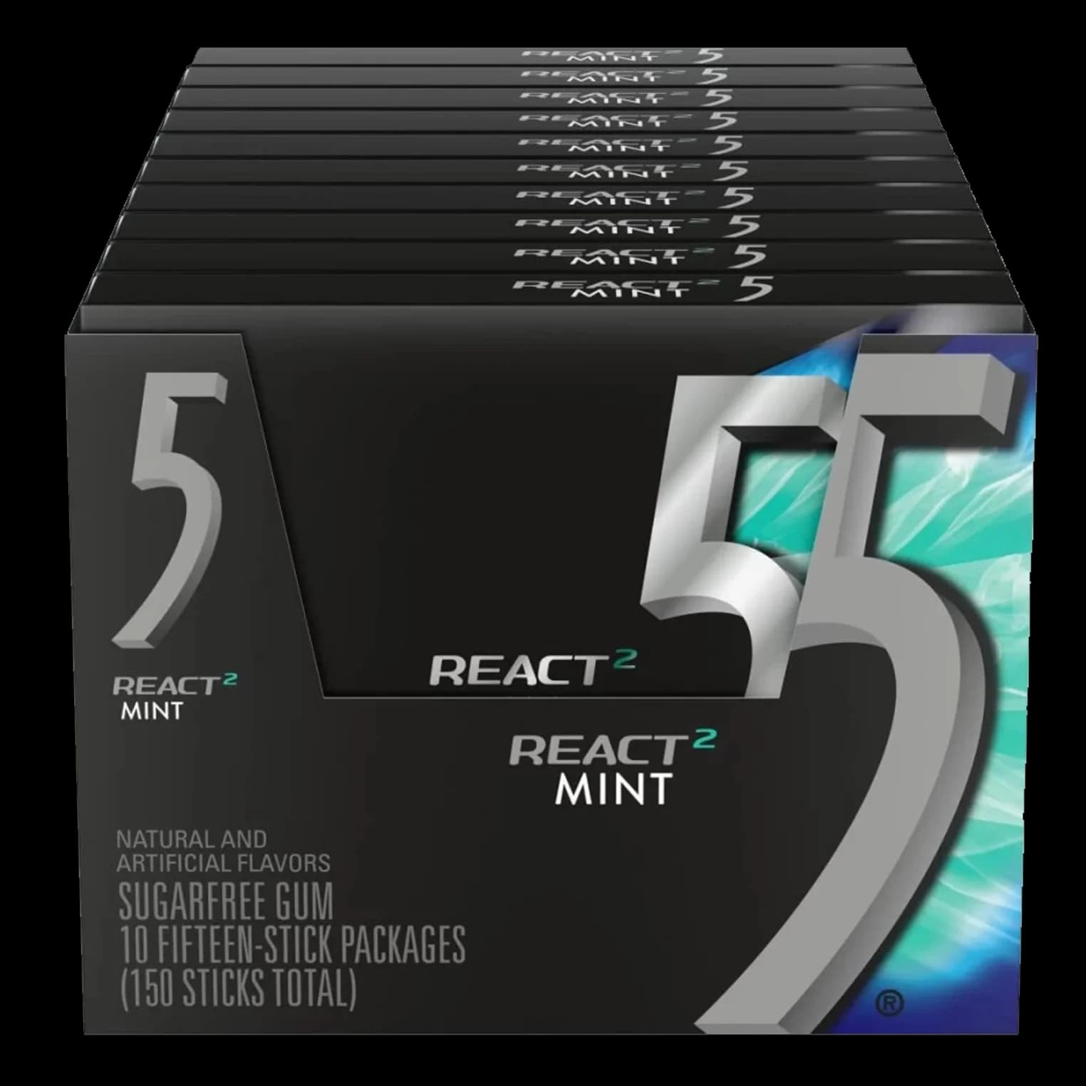باکس آدامس فایو نعنا ری اکت Five mint react gum box