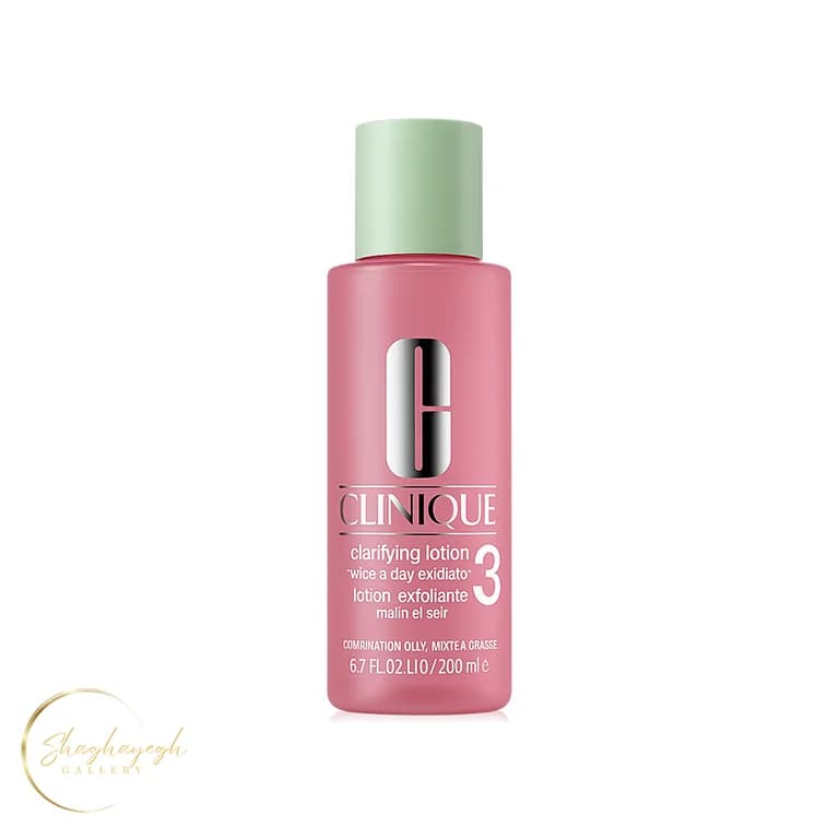 تونر کلینیک شماره ۳ پوست مختلط تا چرب ۲۰۰ میل Clinique Clarifying Lotion 3 Combination Oily Skin — تصویر ۲