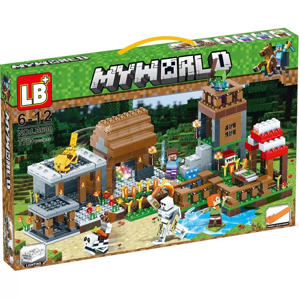 لگو سرزمین ماینکرافت مدل MYWORLD برند LB کد LB600 — تصویر ۲