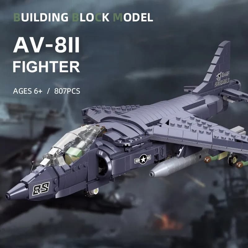 لگو هواپیمای جنگنده پیشرفته مدل AV-8II برند JIE STAR کد 61052 — تصویر ۵