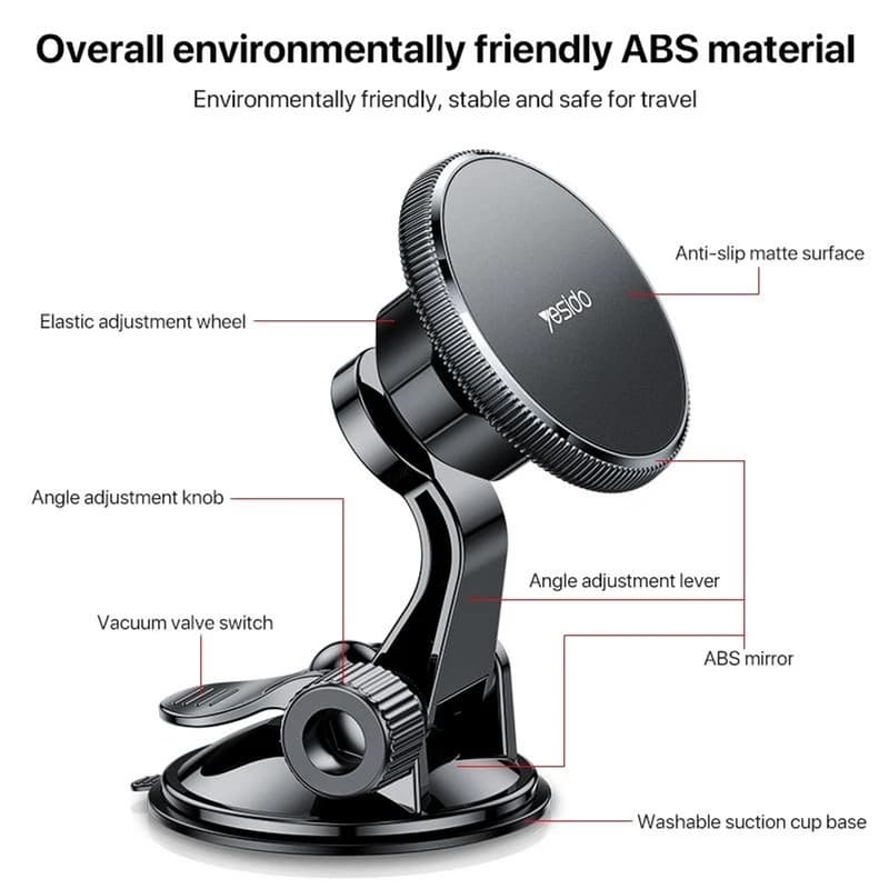 پایه نگهدارنده گوشی آهنربایی یسیدو YESIDO magnet holder C177 — تصویر ۶