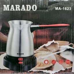 قهوه جوش ترک استیل درجه یک MARADO وارداتی،شیر جوش ترک،قهوه جوش برقی دسته دار،شیر جوش برقی،قهوه ساز،هدیه روز مرد.پسکرایه — تصویر ۷