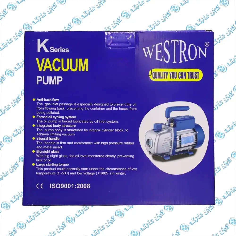 پمپ وکیوم وسترون WESTRON تک مرحله مدل WE160N — تصویر ۴