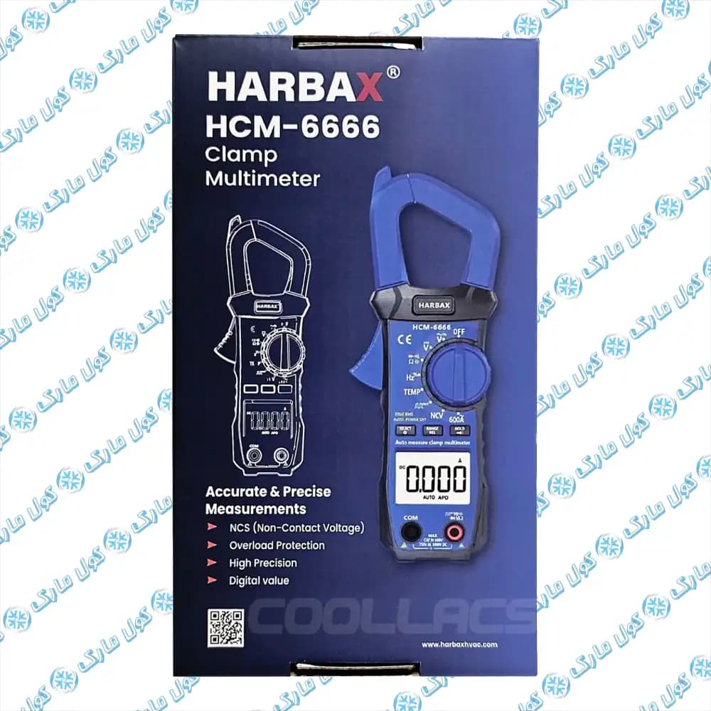 آمپر متر (کلمپ مولتی متر) HARBAX مدل HCM-6666 — تصویر ۴