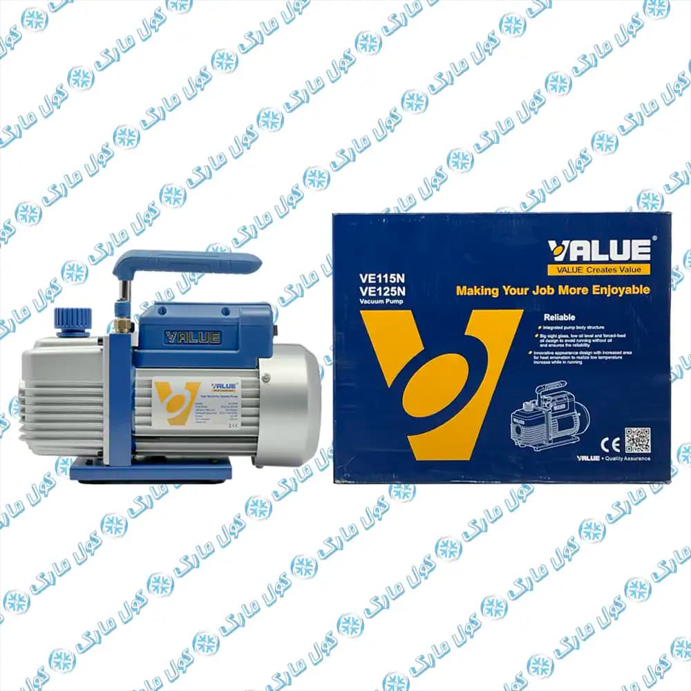 پمپ وکیوم (خلا) تک مرحله ای ولیو مدل VE115N توان 1/4 اسب بخار | vacumm pump VE115N — تصویر ۹