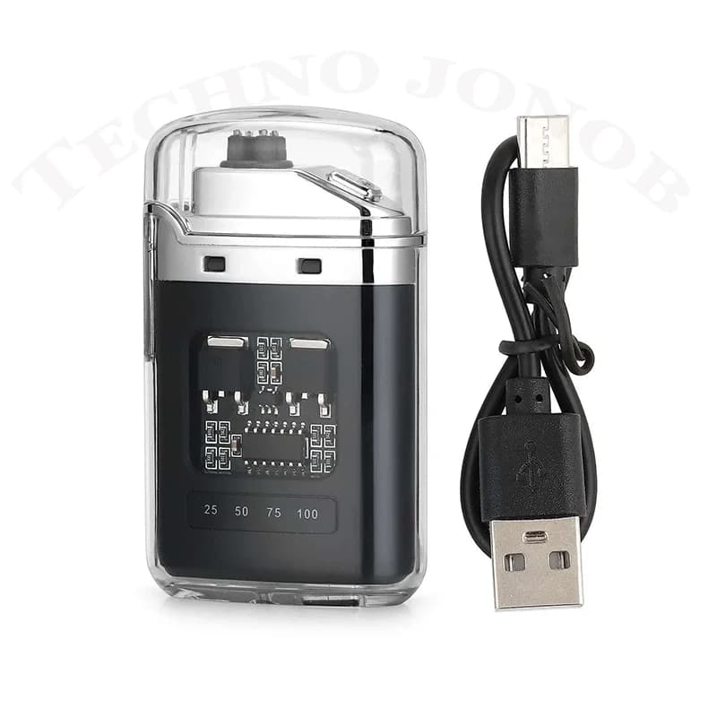 فندک پلاسمایی شارژی اورجینال چراغ دار با جعبه لوکس | Arc Lighter — تصویر ۵