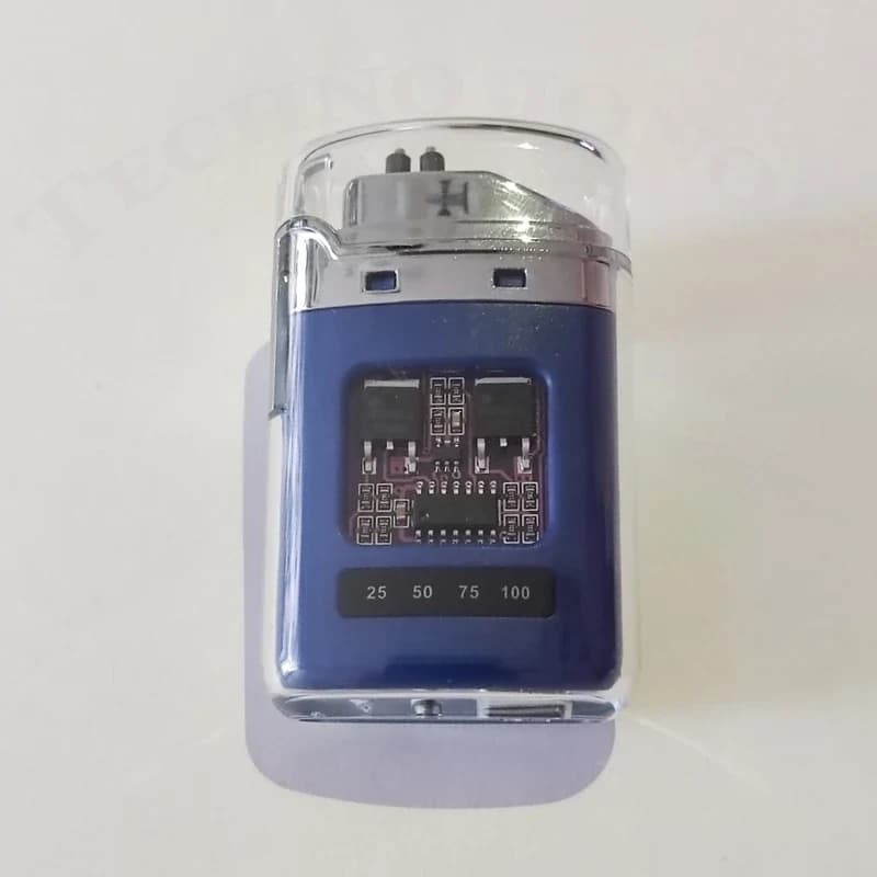 فندک پلاسمایی شارژی اورجینال چراغ دار با جعبه لوکس | Arc Lighter — تصویر ۹