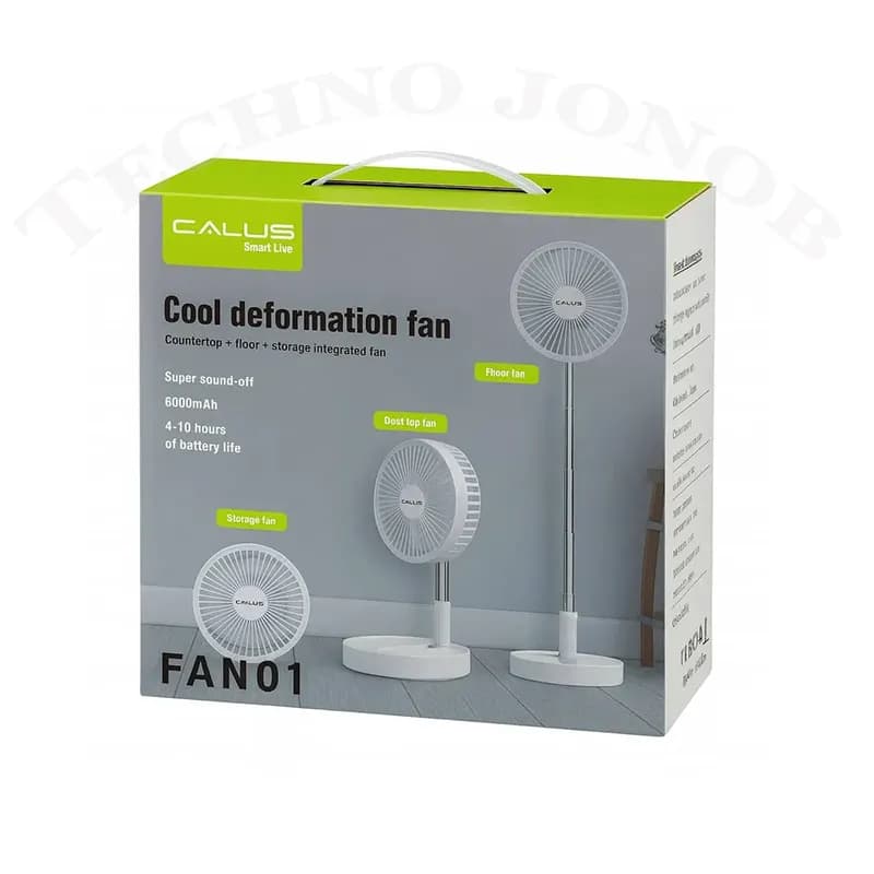 پنکه رومیزی شارژی تاشو (تلسکوپی) کالوس (Calus) مدل Fan01 — تصویر ۴
