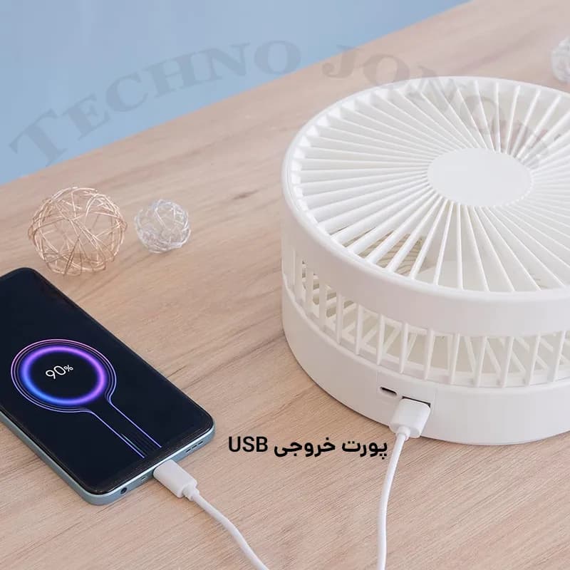 پنکه رومیزی شارژی تاشو (تلسکوپی) کالوس (Calus) مدل Fan01 — تصویر ۷