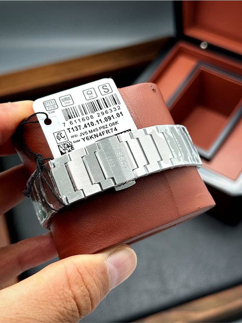 ساعت مردانه تیسوت مدل TISSOT PRX صفحه مشکی — تصویر ۳
