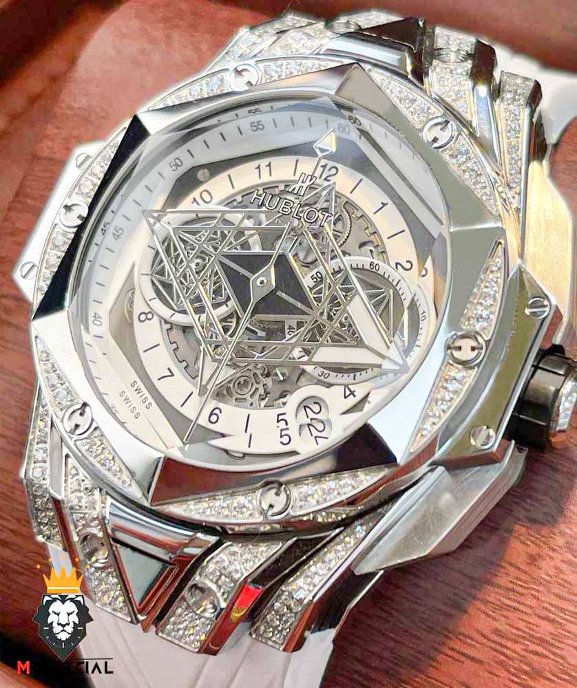 ساعت مچی مردانه هابلوت کهکشانی فول نگین HUBLOT Sang Bleu 1249 — تصویر ۳