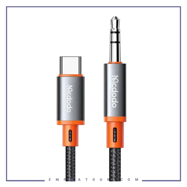 کابل تبدیل تایپسی به جک 3.5 مک دودو Mcdodo CA-0820 Castle Series Type-C to DC3.5 Male Cable — تصویر ۲