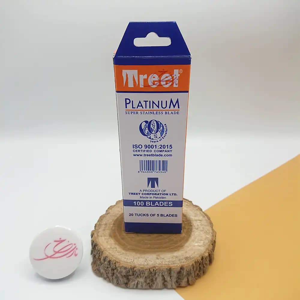 تیغ اصلاح سنتی تریت Treet تعداد 20 بسته 5 عددی (نیم بکس) — تصویر ۶