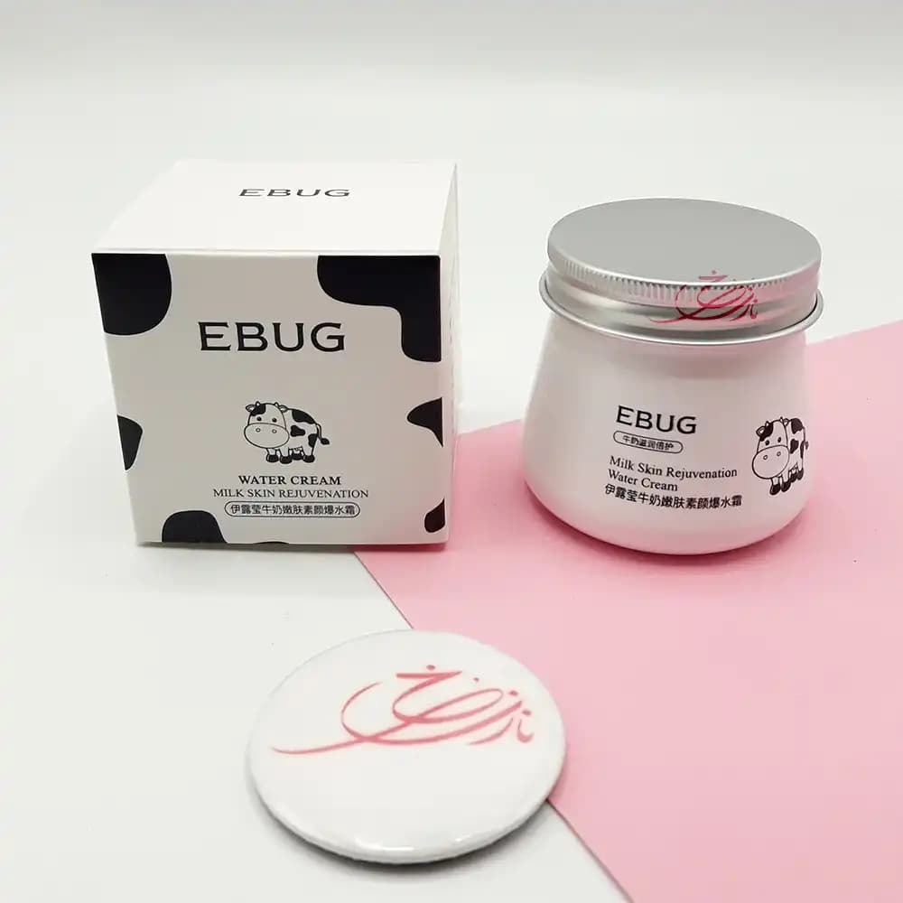کرم سفید کننده و آبرسان شیر گاو ایباگ EBUG حجم 80 گرمی