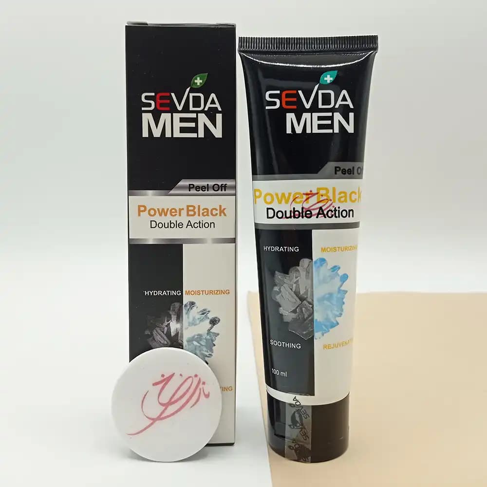 ماسک صورت زغال و یخ سودا مردانه مدل Peel of Power Black حجم 100 میلی لیتر — تصویر ۲