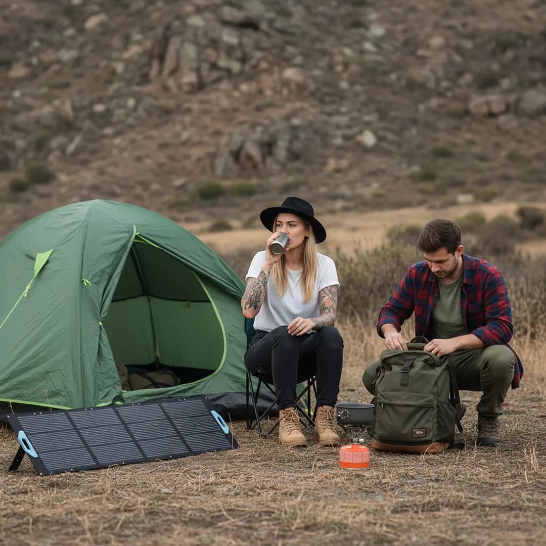 پنل خورشیدی قابل حمل Powerology 200W Monocrystalline Portable Solar Panel — تصویر ۵