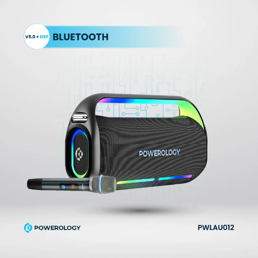 اسپیکر پارتی پاورولوژی Powerology Deep Bass Party Speaker — تصویر ۴