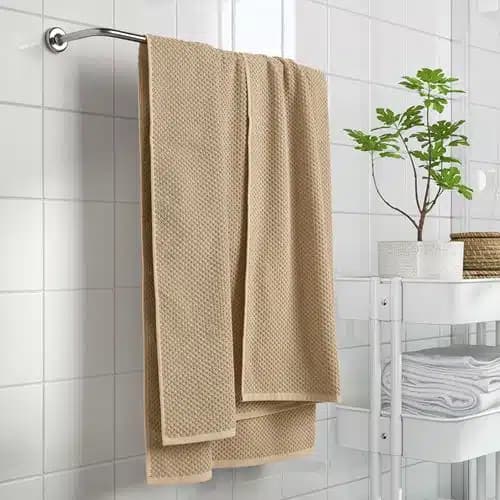 حوله حمام بژ ایکیا GULVIAL سایز 100×150 سانتیمتر — تصویر ۵