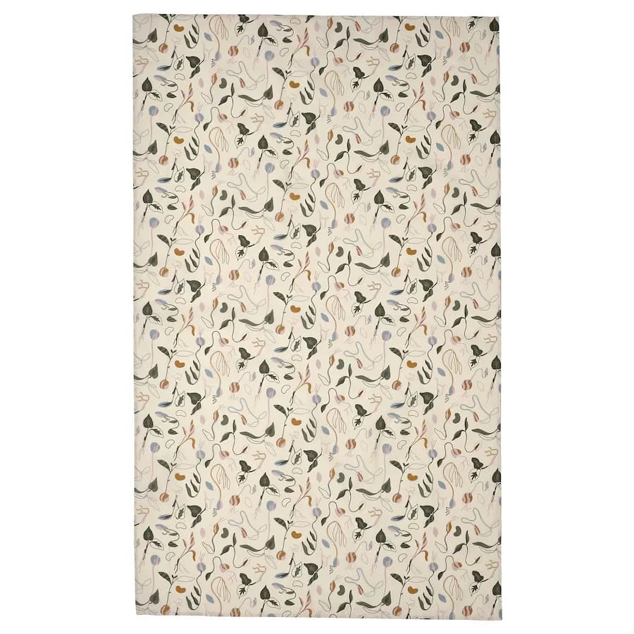رومیزی ضد آب ایکیا DAKSJUS طرح جوانه رنگ کرم، 145×240 سانتیمتر — تصویر ۸