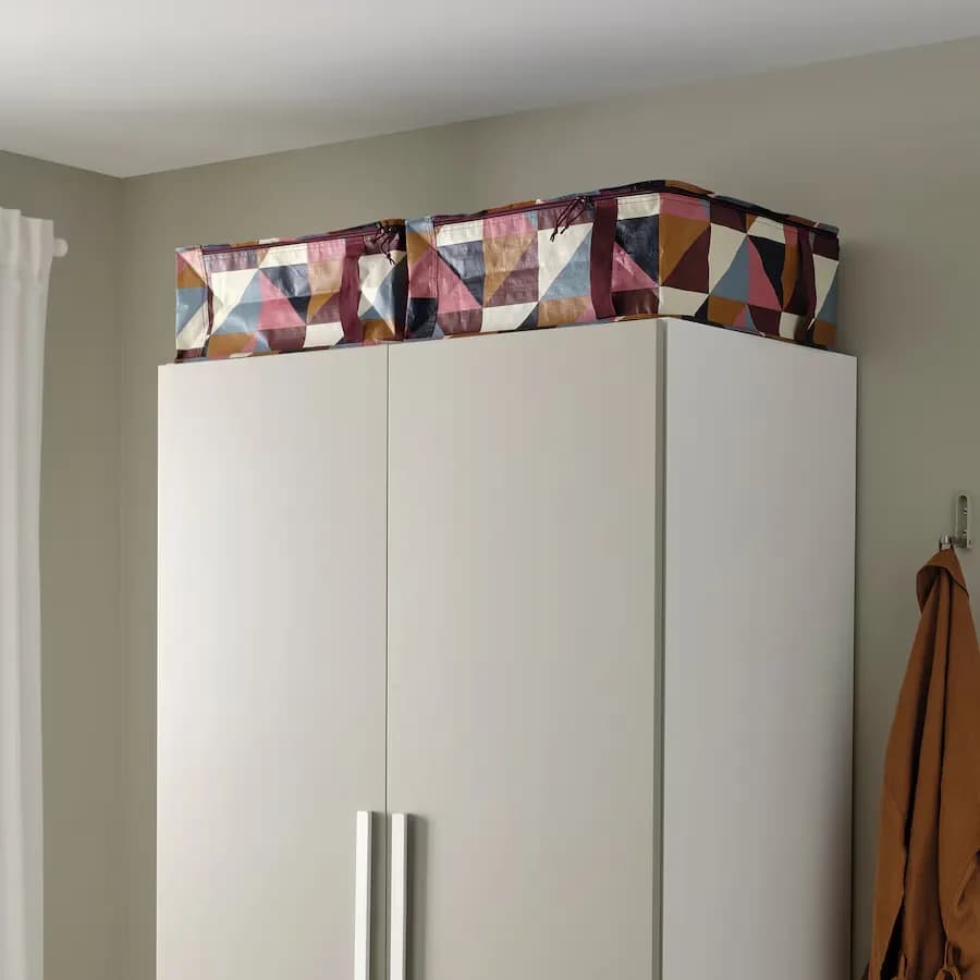 جعبه ذخیره سازی رنگی ایکیا SACKKARRA سایز 55x49x19 سانتیمتر — تصویر ۵