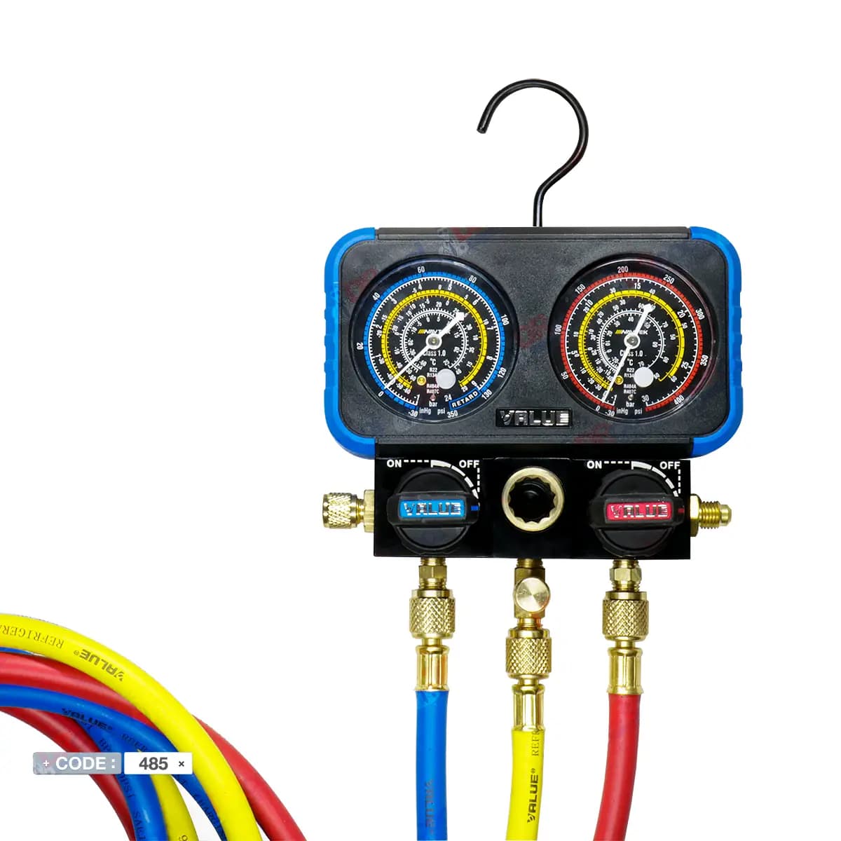 گیج اندازه گیری فشار کولر گازی مدل VRM2-B-0501 برند VAULE