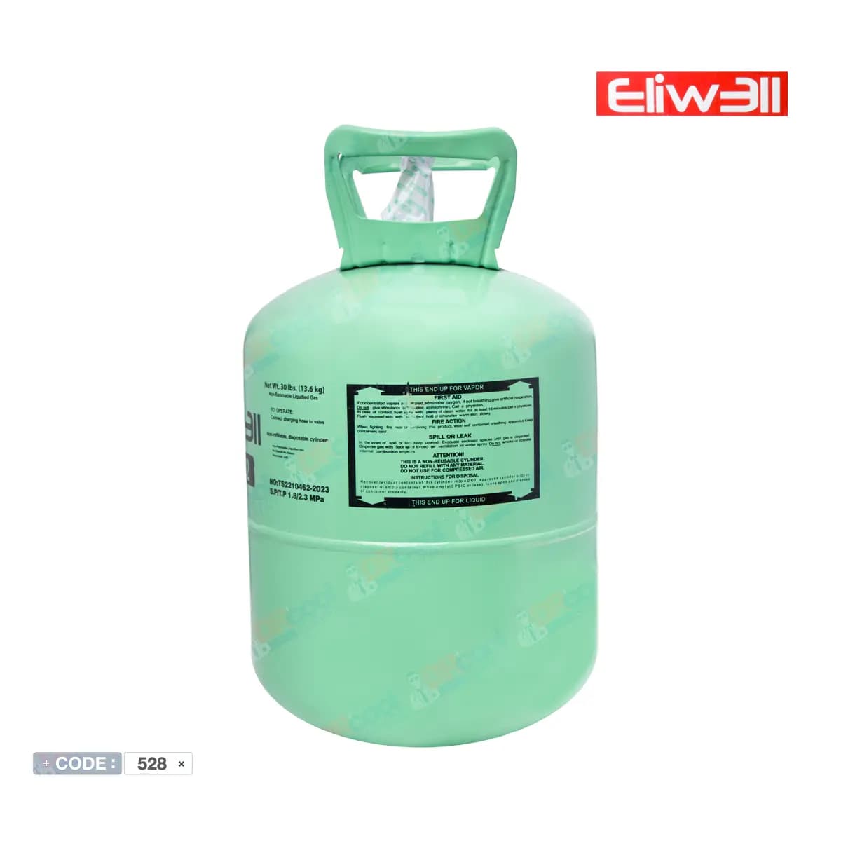 کپسول 13.6 کیلویی گاز مبرد R22 برند ELIWELL — تصویر ۹