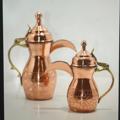 قهوه جوش دله عربی مسی کوچیک 5 کاپ — تصویر ۲