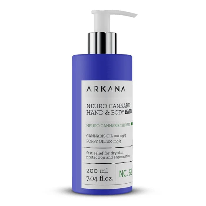 Neuro Cannabis Hand & Body Balm ارکانا – بالم تخصصی دست و بدن آرامبخش و ضدالتهاب (200 میل)