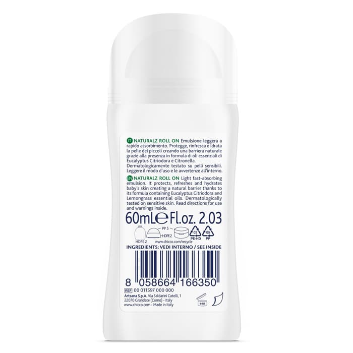 رول ضدگزش حشرات 60 میل چیکو chicco (اورجینال طرح جدید) — تصویر ۷