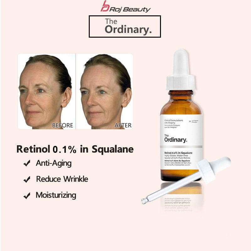 سرم ضد چروک و رتینول 0.1% و اسکوالان دی اوردینری The Ordinary Retinol 0.1% in Squalane 30ml — تصویر ۴